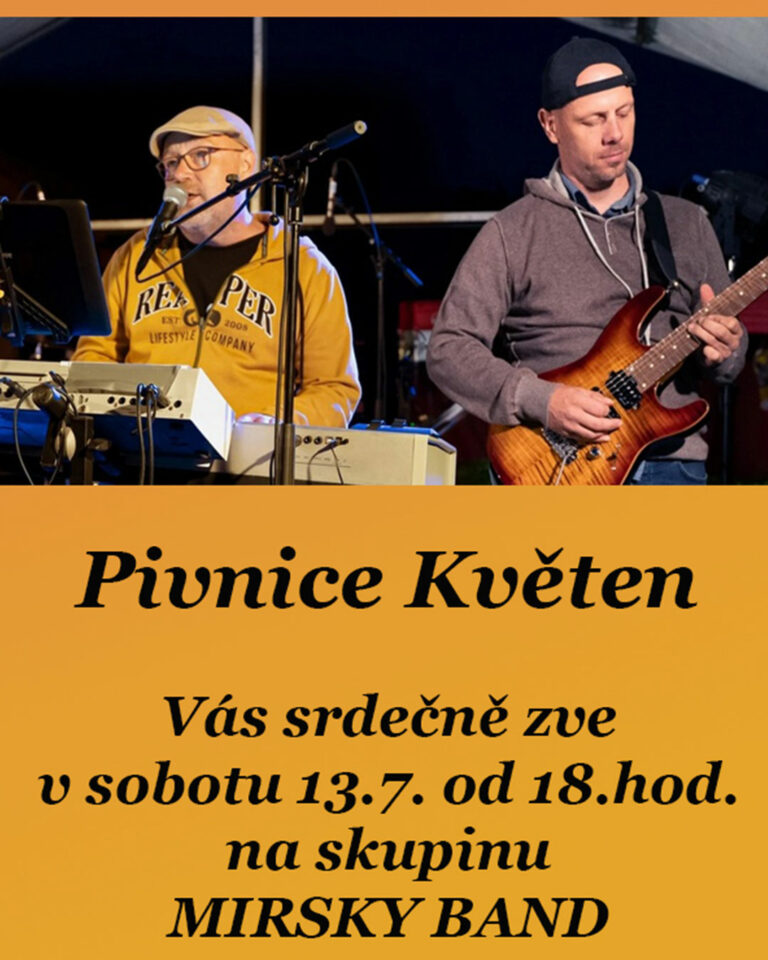 Mirsky Band na Pivnici 13.7. od 18:00