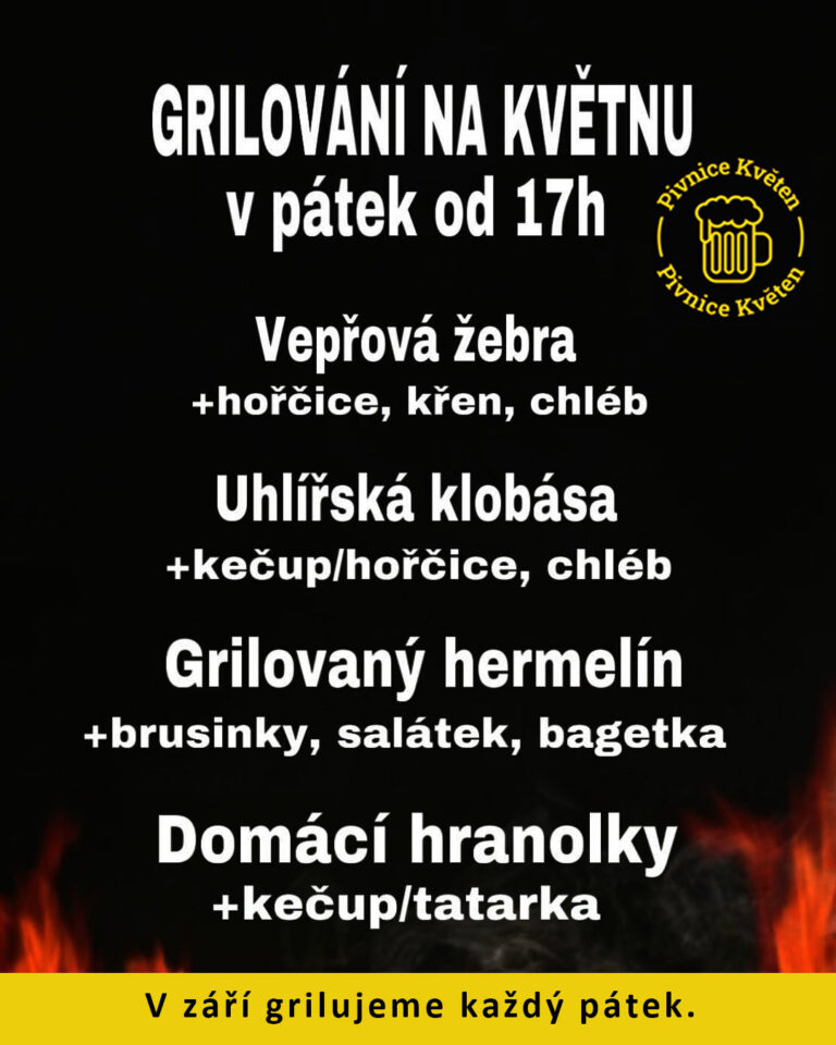 Páteční grilovačka na pivnici